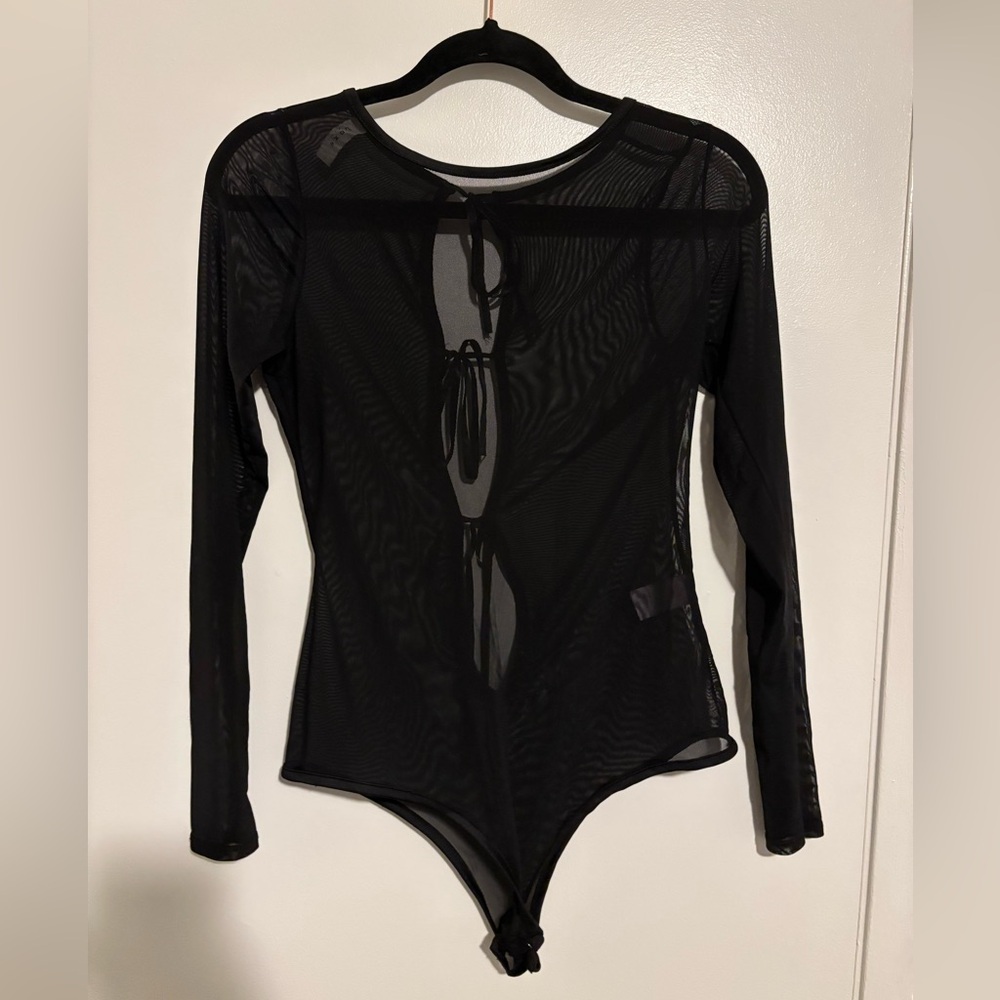 Black Sheer Bodysuit
